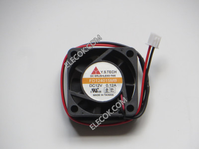 Y.S TECH FD124015MB 12V 0.12A 2wires Cooling Fan