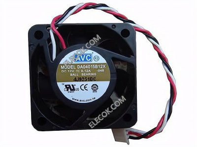 AVC DA04015B12X 12V 0.12A 3wires Cooling Fan