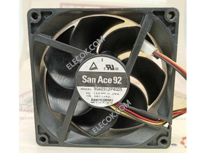 Sanyo 9GA0912P4G05 12V 0,28A 4wires Cooling Fan 