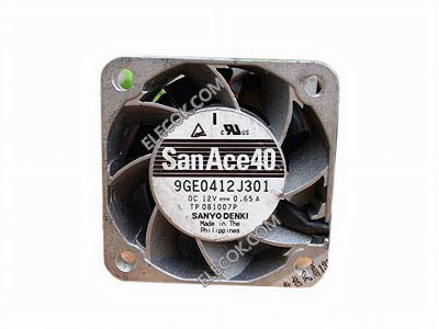 Sanyo 9GE0412J301 12V 0,65A Cooling Fan 