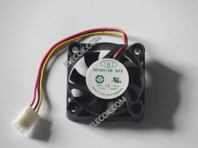 T&amp;T 4010H12B NF8 12V 0.18A 3wires cooling fan