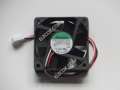 SUNON KD2406PHB2 (2).B4500.AR.GN.I21 24V 1,28W 3wires Cooling Fan with white konektor 