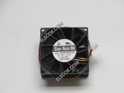 Sanyo 9GV0848P4K06 48V 0,22A 4wires Cooling Fan refurbished 