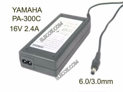 YAMAHA PA-300C AC Adapter- Laptop 16V 2.4A, 6.0/3.0mm, 2-Prong