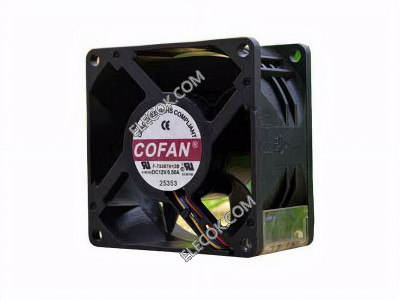 COFAN F-7038TH12B 12V 0.50A 4wires Chlazení Fan 