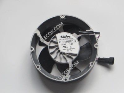 Nidec D1751S24B6CZ-16 24V 1.8A  2wires Cooling Fan, Inventory new