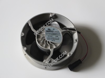 SERVO D1751U24B6PZ-17 24V 1.8A 2wires cooling fan,refurbished