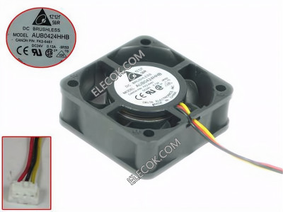 DELTA AUB0424HHB 24V 0.13A 3wires Cooling Fan