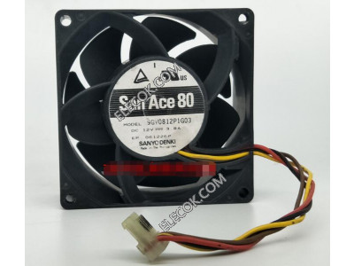 Sanyo 9GV0812P1G03 12V 3,8A 45,6W 4wires Cooling Fan 