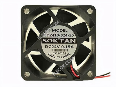 SOKFAN SD2410-S24-50 24V 0.15A 2wires Cooling Fan  replace 