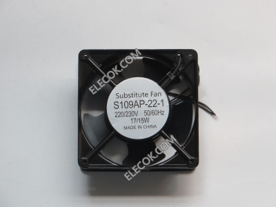 SINWAN S109AP-22-1WB 220/230V 17/15W 2wires cooling fan substitute 