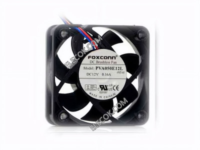 FOXCONN PVA050E12L 12V 0,16A 3wires Chlazení Fan 
