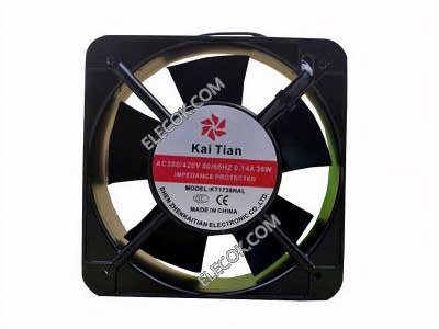 kai tian KT1725HAL 380/420V 0.14A 35W 2wires Cooling Fan