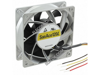 Sanyo 9LG1212P1G001 12V 3.2A 4wires Cooling Fan, refurbished