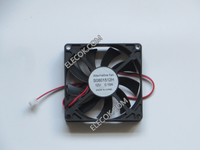 GLOBE FAN S0801512H 12V 0,19A 2wires Cooling Fan substitute 
