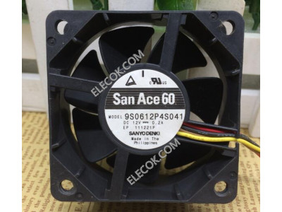 Sanyo 9S0612P4S041 12V 0,2A 4wires Cooling Fan 