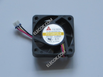 Y.S TECH FD124010LS 12V 0.055A 3wires Cooling Fan