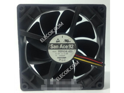 Sanyo 9S0924L403 24V 0,04A 3wires Cooling Fan 