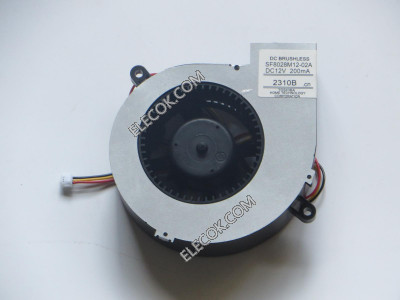 TOSHIBA SF8028M12-02A 12V 0.2A 3wires Cooling Fan