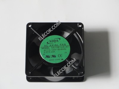 ADDA AA1281UX-AT-LF  110-120V  AC  50/60HZ 0.27/0.23A  Cooling Fan  with  socket connection  
