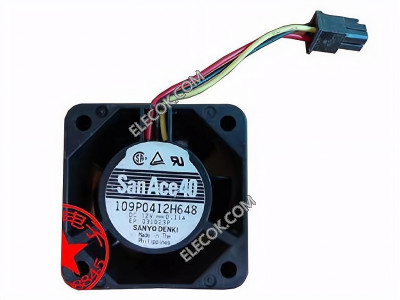 Sanyo 109P0412H648 12V 0.11A 3wires Cooling Fan