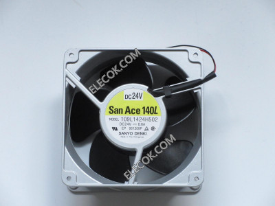 Sanyo 109L1424H502 24V 0.6A 14.4W 2wires Cooling Fan Refurbished