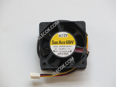 Sanyo 9WP0612H4011   12V  0.11A   3wires Cooling Fan  