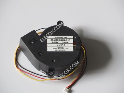TOSHIBA SF6023CLH12-01E 12V 230mA 3 wires Cooling Fan