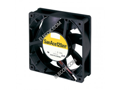 Sanyo 9WF1224H101 24V 0.32A 3Wires Cooling Fan, Replace without waterproof function