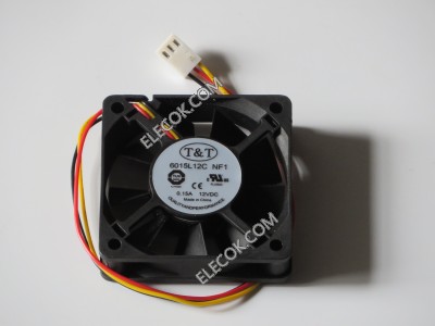 T&amp;T 6015L12C NF1 12V 0,15A 3 vezetékek Cooling Fan 