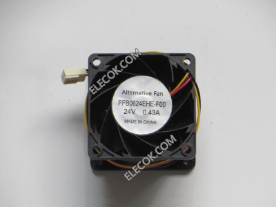 DELTA PFB0624EHE-F00 24V 0,43A 3wires Cooling Fan Substitute 