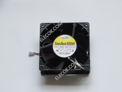 Sanyo 9WG1224H102 24V  0.22A 2wires  Cooling Fan  refurbishment 