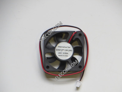 SINWAN SD5012PT-24H (HH) 24V 0,06A 2wires Cooling Fan Replacement New 