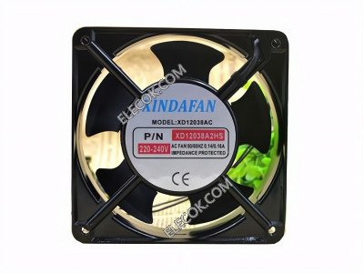XINDAFAN XD12038AC XD12038A2HS 220/240V 0,14/0,16A 2 vezetékek Cooling Fan 