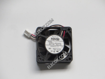 NMB 2406VL-S5W-B79 24V 0,14A 3wires cooling fan with white konektor used a original 