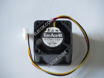 Sanyo 109P0412B3D01 12V 0.28A 3wires Cooling Fan