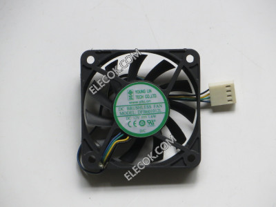 YOUNG LIN DFB601012L 12V 1,6W 4 vezetékek Cooling Fan 