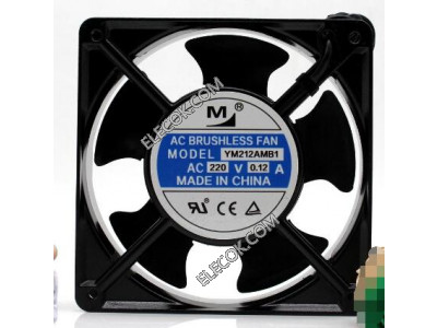 M YM212AMB1 220V 0.065A 2wires Cooling Fan