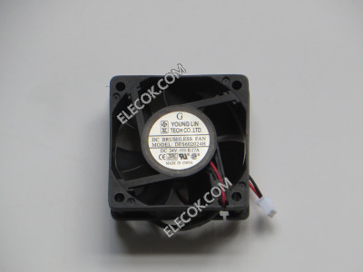 YOUNG LIN DFS602024H 24V 0.17A 2 wires Cooling Fan