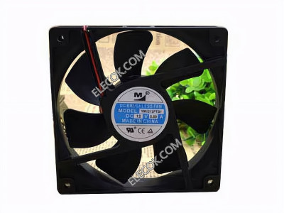 M YM1212PTB1 12V 0.2A 2wires Cooling Fan