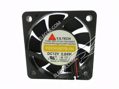 Y.S.TECH FD1241077S-1N 12V 0,84W 2 dráty Cooling Fan 
