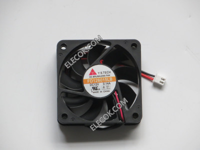 Y.S.TECH FD126015LB 12V 0,14A 2 vezetékek Cooling Fan 