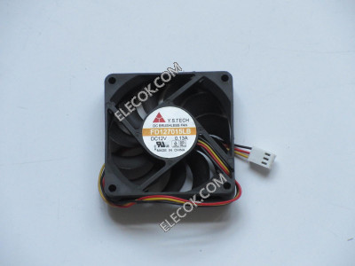 Y.S.TECH FD127015LB 12V 0,13A 3 dráty Cooling Fan 