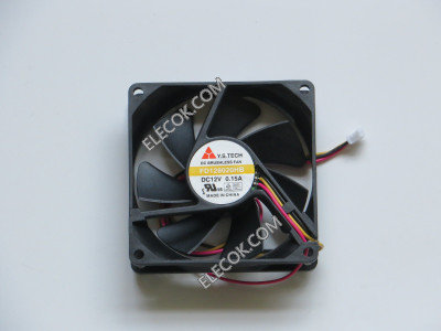 Y.S.TECH FD128020HB 12V 0,15A 3 vezetékek Cooling Fan 