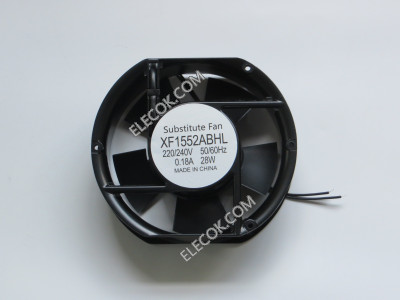 ZOGXN XF1552ABHL 220/240V 0.18A 28W 2 wires Cooling Fan, substitute