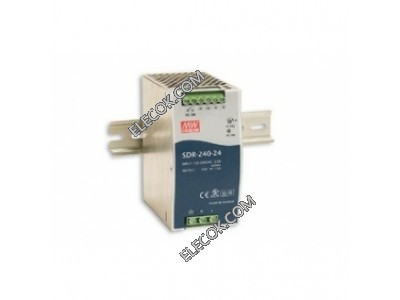 SDR-240-48 240W 48V5A high efficiency, high PF DIN rail mount power supply Mean Well