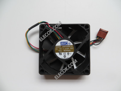 AVC DA07520B12U 12V 0,52A 4wires Ball Cooling Fan 