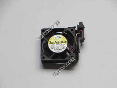 SANYO 9WF0624H707A 24V 0,11A 3wires Cooling Fan Fekete plug with bracket original 