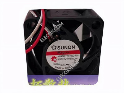 SUNON MB40201V2-000C-F99 12V 0.60W 3wires Cooling Fan