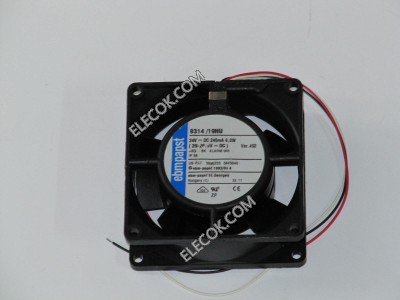 EBM-PAPST 8314/19HU ZP492 24V 0.245A 6.0W 3wires Cooling Fan, 80*80*32mm